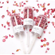 China Novidades Real Secou Rose Petal Biodegradável Confetti Casamento Empurrar Pop Caneta Confete